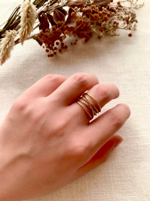 5連リング 指輪・リング mone jewelry 通販 8335363｜Creema