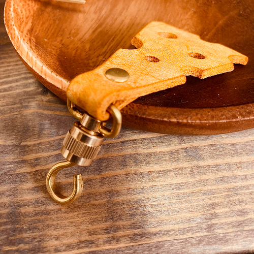 チーズみたいな チャーム ファスナーチャーム 引き手 ネックレス