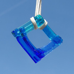 彩色夾層玻璃“Irogasane [Soda]”項鍊 [尺寸可以選擇] [繩子顏色和長度可以選擇] [定做] ≪免運費≫ 第3張的照片
