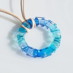 [特殊]玻璃戒指“戒指[Soda]”項鍊[您可以選擇繩子的顏色和長度]≪免運費≫ 第1張的照片