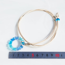 [特殊]玻璃戒指“戒指[Soda]”項鍊[您可以選擇繩子的顏色和長度]≪免運費≫ 第2張的照片