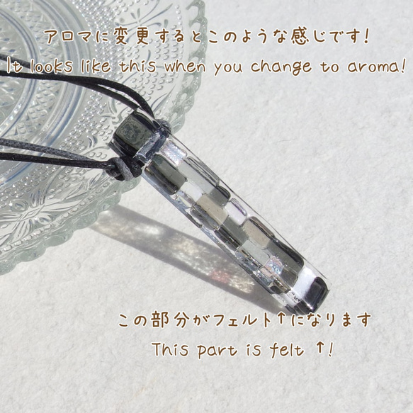 雪玻璃``Yuki [Shirayuki]&#39;&#39;項鍊[可以透過選項進行各種變化][客製]≪免運費≫ 第6張的照片