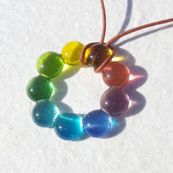 玻璃花環“大米[Palette]”項鍊[選擇繩子的顏色和長度] [定做] 第4張的照片
