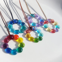 玻璃花環“大米[Palette]”項鍊[選擇繩子的顏色和長度] [定做] 第9張的照片