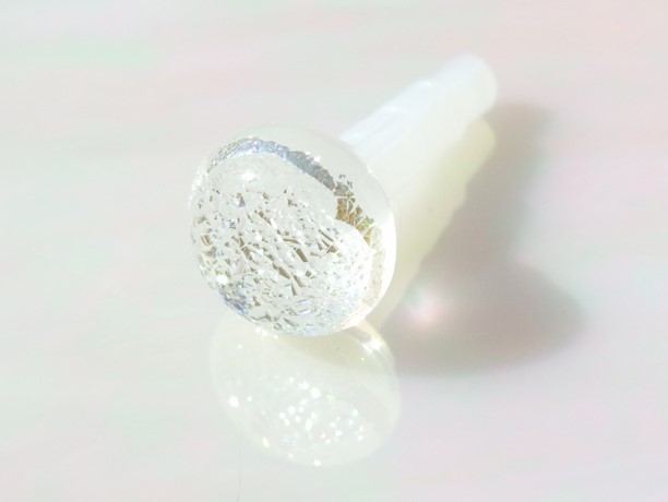 光るガラス『きらり【光】』イヤホンジャック 【大きさ選べます