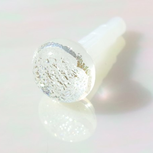 光るガラス『きらり【光】』イヤホンジャック 【大きさ選べます