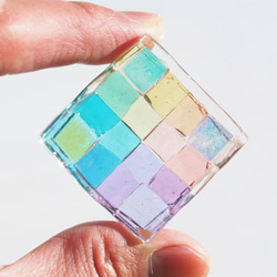 ハートグラデーション〉貝殻・シーグラスアート その他アート