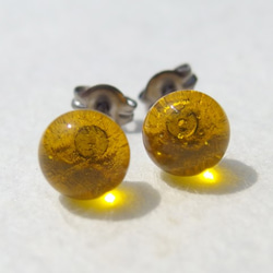 アンバー ピアス（スタッド・一粒） の人気通販｜Creema(クリーマ