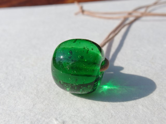 泡棉玻璃「Awadama [綠色]」項鍊[迷你可用][客製化]≪免運費≫ 第4張的照片