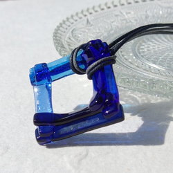 冬季彩色夾層玻璃「Irogasane [Winter]」項鍊[有尺寸][有繩子顏色和長度][客製]&lt;&lt;免運費&gt; 第4張的照片