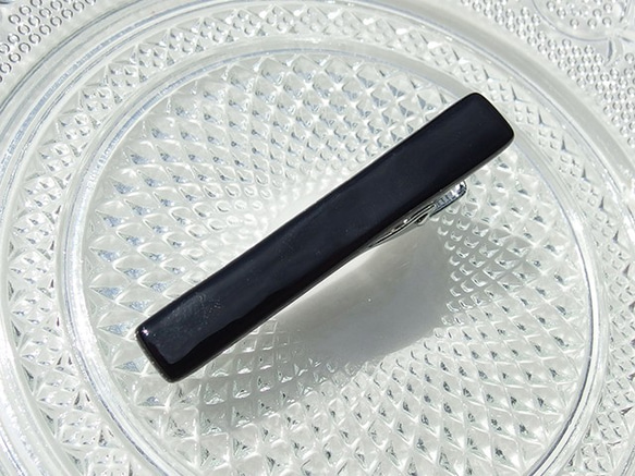 【種類選べます！】シンプルガラス『シンプル』ネクタイピン【受注制作】≪送料無料≫ 4枚目の画像