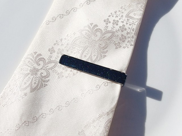 【種類選べます！】シンプルガラス『シンプル』ネクタイピン【受注制作】≪送料無料≫ 5枚目の画像