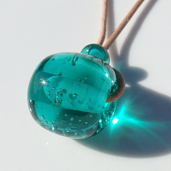 泡泡球玻璃“Awadama[水綠色]”項鍊[迷你可以選擇][定制]≪免運費≫ 第1張的照片