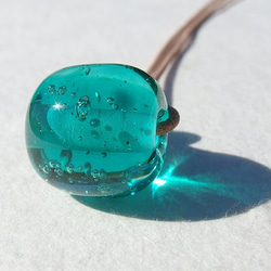 泡泡球玻璃“Awadama[水綠色]”項鍊[迷你可以選擇][定制]≪免運費≫ 第3張的照片