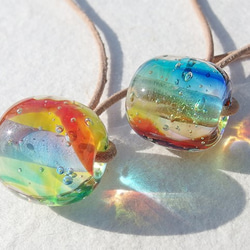 Special】虹玉ガラス『にじたま【虹】』ネックレス【ミニ選べます