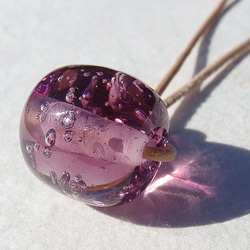 泡棉玻璃「Awadama [紫水晶]」項鍊[迷你可用][客製]≪免運費≫ 第3張的照片