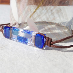 極光玻璃“極光[鈷]”手鍊/腳鍊 第3張的照片