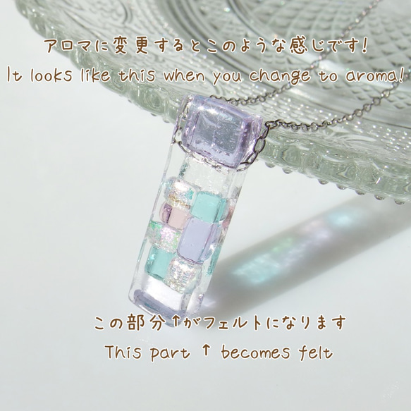 雪玻璃「Yuki [Mini] [Sayyuki]」鏈項鍊[可改為香氣吊墜[棉繩，925銀可用]≪免運費≫ 第5張的照片