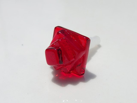 玻璃玫瑰“ Rose [red]”耳機插孔[定做] 第1張的照片