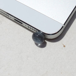 珍珠玻璃“珍珠[小] [黑色]”耳機插孔[尺寸可選] [定做] 第4張的照片