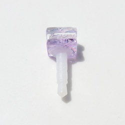 12月出生的石頭玻璃“坦桑石”耳機插孔[尺寸可以選擇] [定做] 第2張的照片