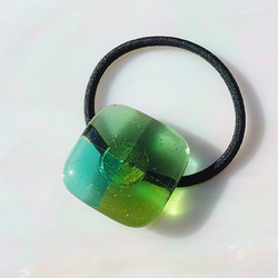 糖果糖果玻璃“ Candy [Emerald]”髮膠[可以更改為小馬鉤] [定做] 第1張的照片
