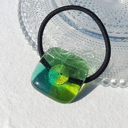 糖果糖果玻璃“ Candy [Emerald]”髮膠[可以更改為小馬鉤] [定做] 第3張的照片