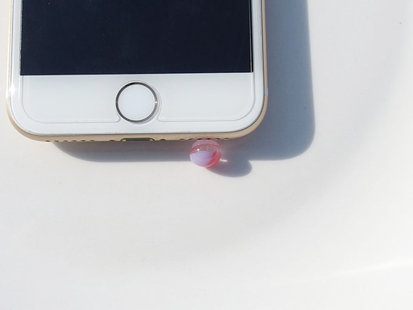 模式玻璃“心情[小] [草莓牛奶]”耳機插孔[定做] 第5張的照片