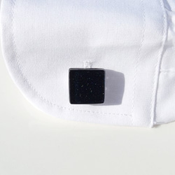 [盒裝] 太空玻璃「Ginga」領帶別針、「Ginga [喇叭]」袖扣 2 件組 [訂做] ≪免運費≫ 第5張的照片