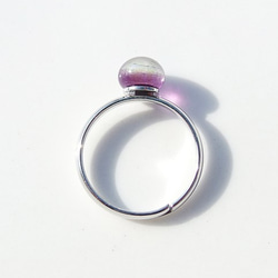 閃亮的玻璃“ Kirari [紫羅蘭]”小指戒指[定做] 第2張的照片