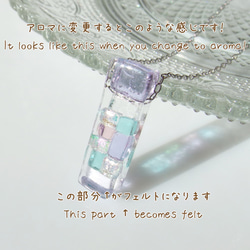 日式玻璃「Haikara [Mini] [Sora]」項鍊[可改為香薰吊墜]≪免運費≫ 第5張的照片