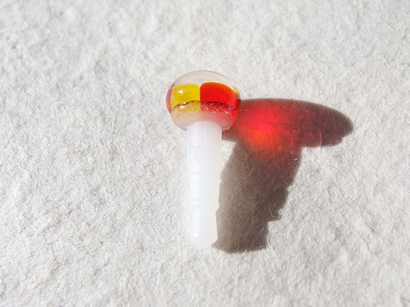 玻璃維生素劑“ Kapuseu [小] [黃色x橙色]”耳機插孔[定做] 第2張的照片