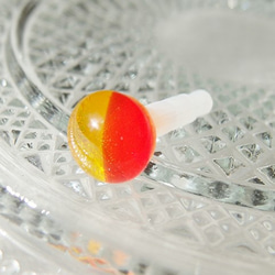 玻璃維生素劑“ Kapuseu [小] [黃色x橙色]”耳機插孔[定做] 第1張的照片