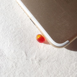 玻璃維生素劑“ Kapuseu [小] [黃色x橙色]”耳機插孔[定做] 第5張的照片