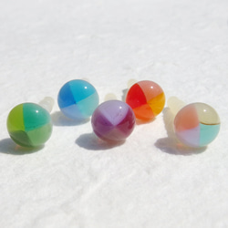 綿飴ガラス『わたあめ【小】【ルージュ】』イヤホンジャック【受注制作】≪送料無料≫ 6枚目の画像