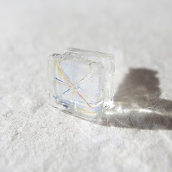 4月誕生的石製玻璃“鑽石”耳機插孔[尺寸可以選擇] [定做] 第4張的照片