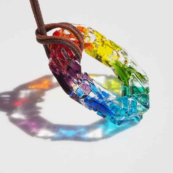 [特別] 計時玻璃「時鐘[彩虹]」項鍊[可以選擇顏色和繩子長度] [定制] &lt;&lt;免運費&gt;&gt; 第5張的照片
