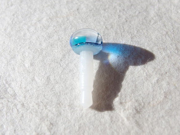 玻璃維生素補充劑“ Capsu [小] [淺藍色x綠松石]耳機插孔[定做] 第2張的照片