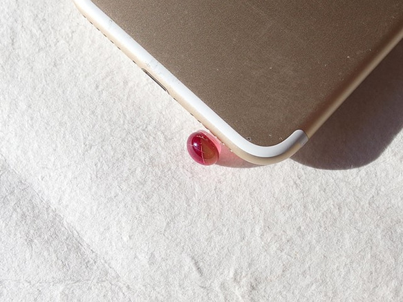 玻璃維生素劑“ Capsu [Small] [Red x Coral]”耳機插孔[定做] 第5張的照片