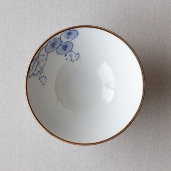 ぶどう柄のお茶碗 3枚目の画像