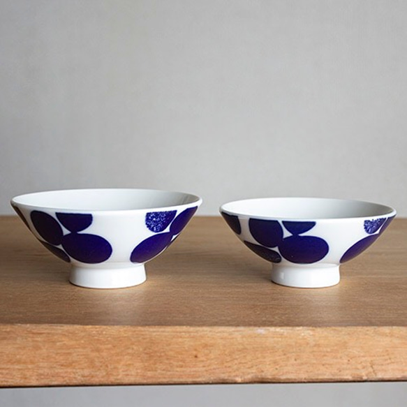 souzyu-en modern 川　夫婦セット（S・Ｍ各1個）　ご飯茶碗　瀬戸焼 10枚目の画像