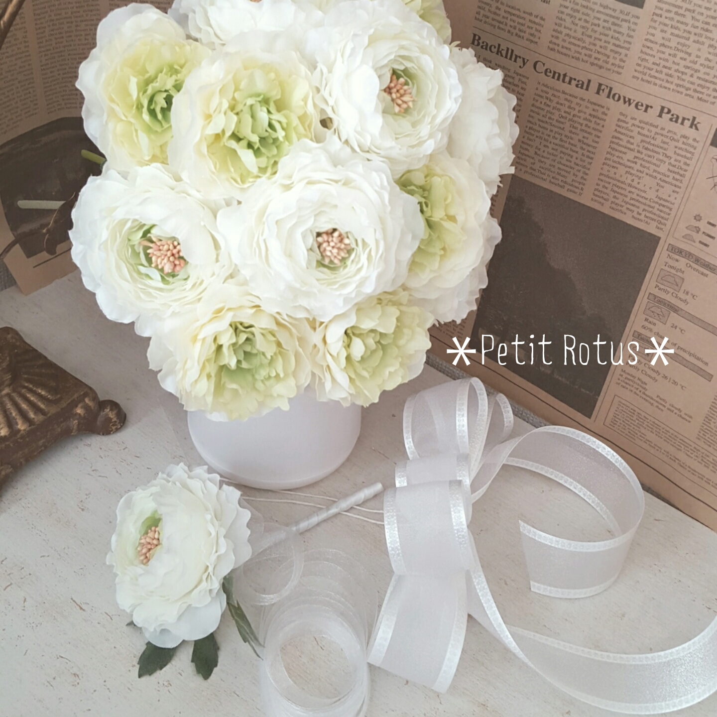 【オーダーメイド】◯◯だけのウェディングブーケ《結婚式ブーケ・ウェディングブーケ・ブライダルブーケ》✨