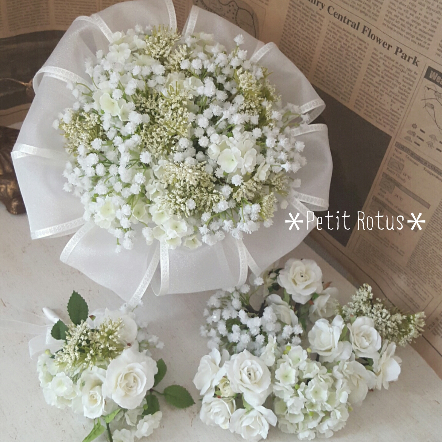 【オーダーメイド】◯◯だけのウェディングブーケ《結婚式ブーケ・ウェディングブーケ・ブライダルブーケ》✨