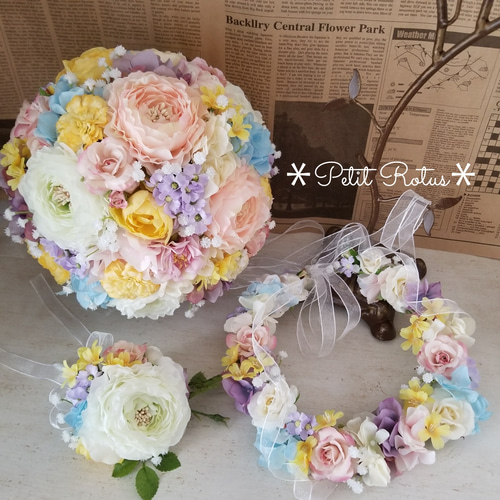 【専用ページ】ソラフラワーのウェディングブーケ＆ブートニア 結婚式 専用ページ】ソラフラワーのウェディングブーケ＆ブートニア