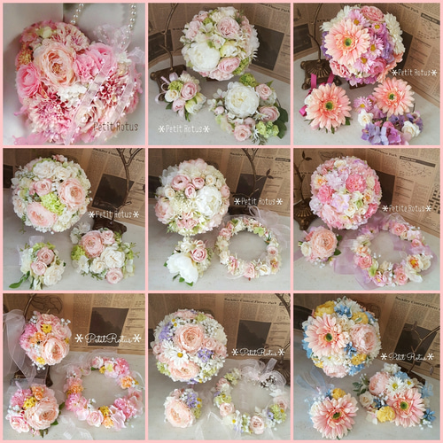 ドレスに合わせてオーダーブーケ＊結婚式・ブライダル ウェディング  