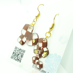 [受注製作]クッキーの切り絵ピアス/イヤリング 1枚目の画像