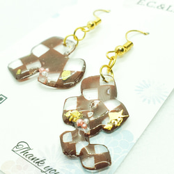 [受注製作]クッキーの切り絵ピアス/イヤリング 4枚目の画像