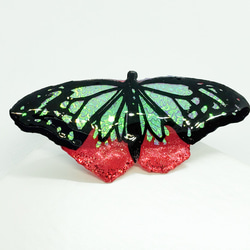 旅するアサギマダラの切り絵ヘアゴム 1枚目の画像