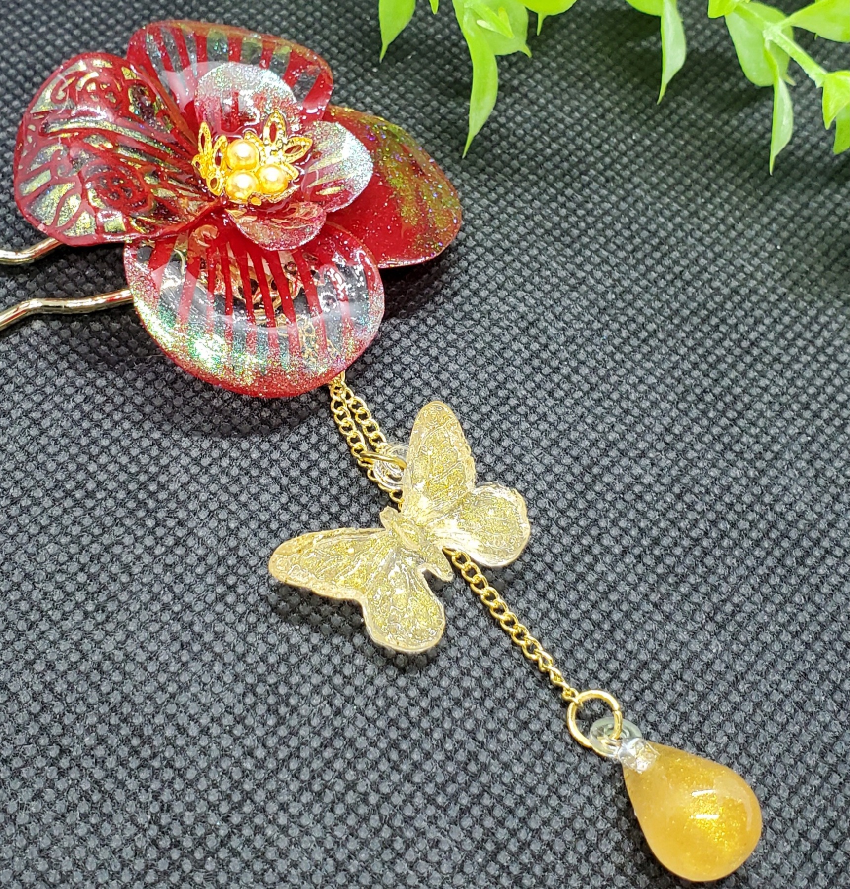 熱く輝く感情の花[かんざし]