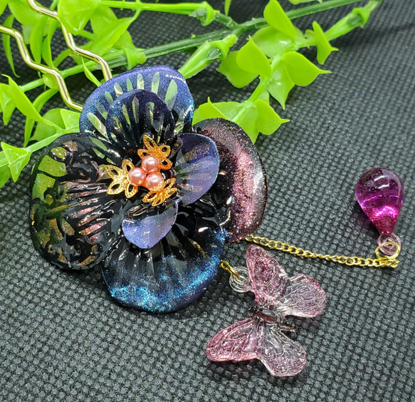 静かに燃ゆる情熱の花[かんざし] 1枚目の画像